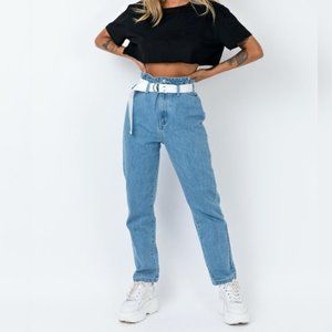 NWT TWIIN Cinch Belted Jeans